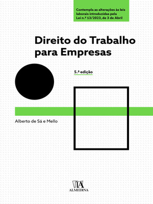 cover image of Direito do Trabalho para Empresas--5ª Edição